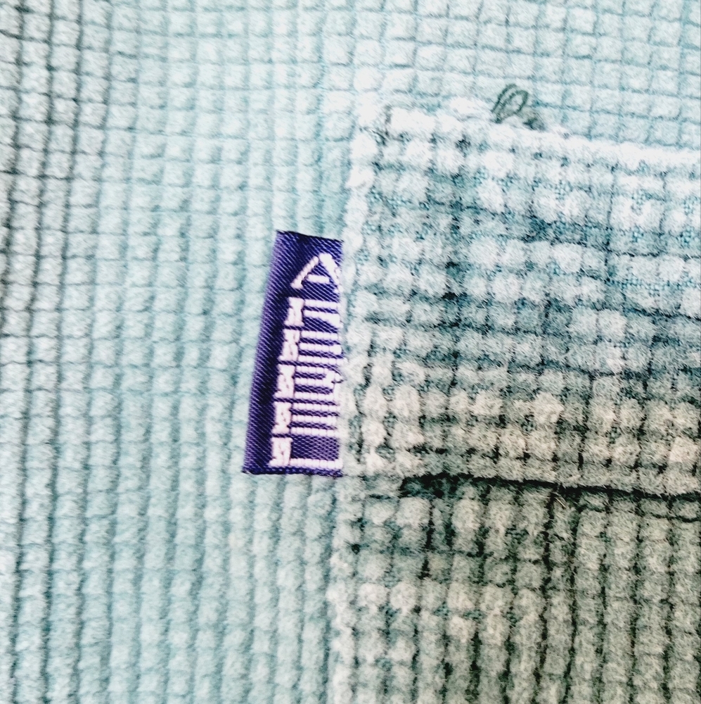 90s Vintage American Rebel Waffle Knit Cotton Button-down Shirt - Picture 9 of 10